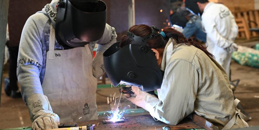 Obreros trabajando 